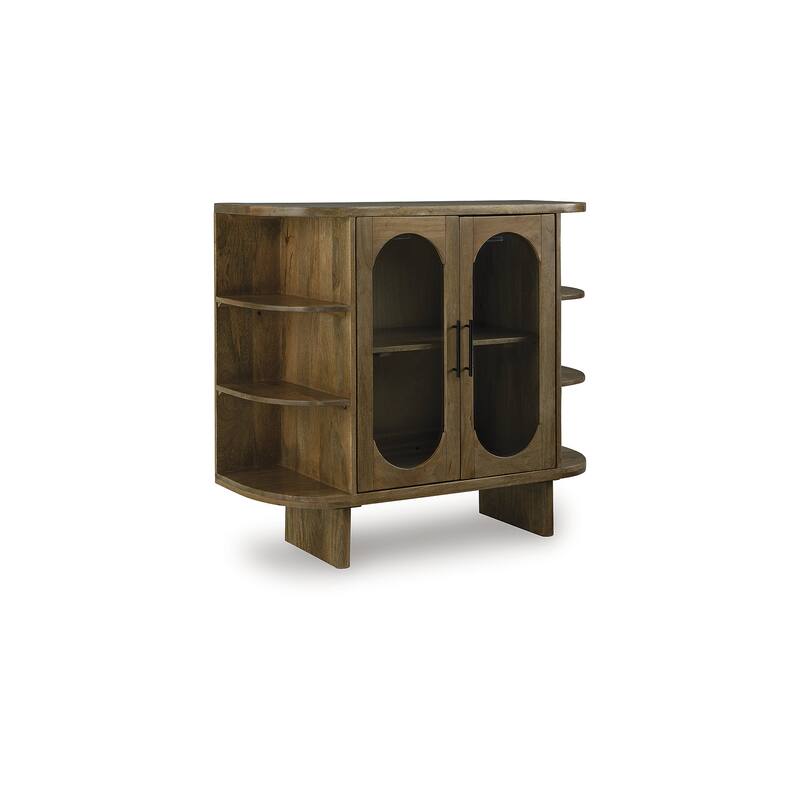 Signature Design by Ashley Niall Light Brown Accent Cabinet - 40" W x 16.13" D x 36.75" H