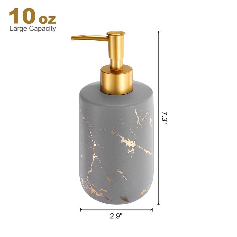 1Pcs 12.5 Oz Soap Dispenser Hand Dish Soap Dispenser for Kitchen Matte - Gray