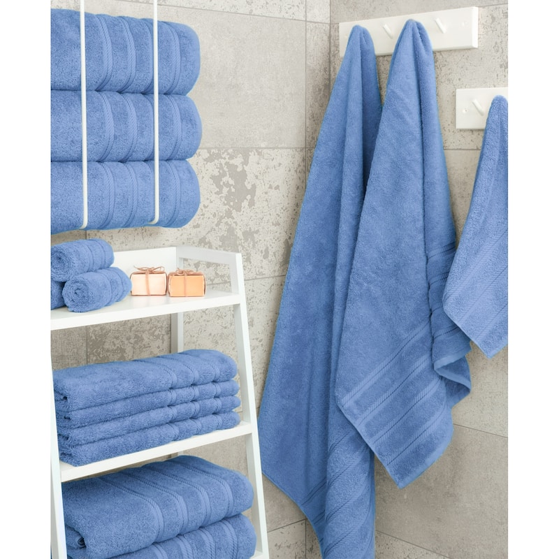 American Soft Linen 100% Cotton Turkish Bath Towels Large, 4 Pack Luxury Hotel Spa Quality Turkish Bath Towels Bathroom Sets
