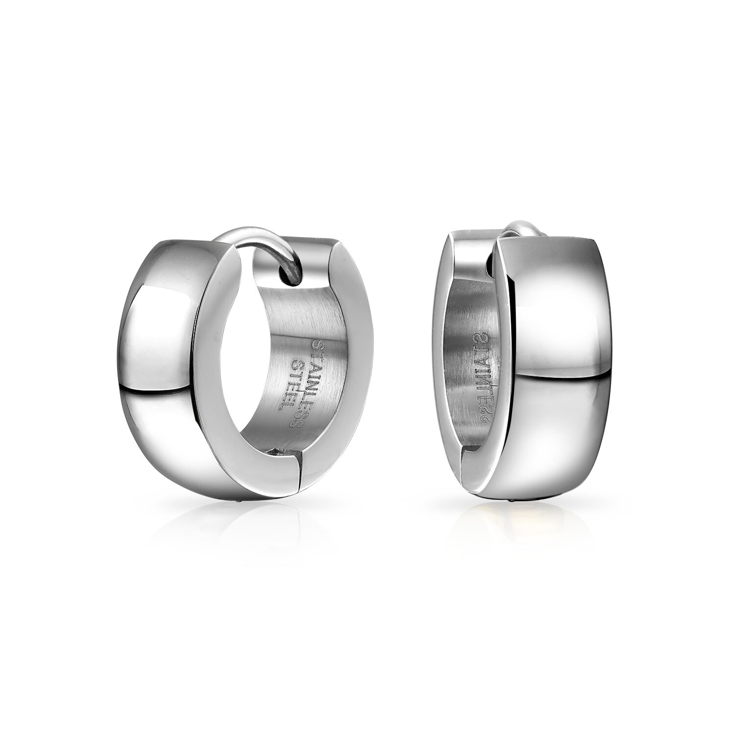 plain black earrings