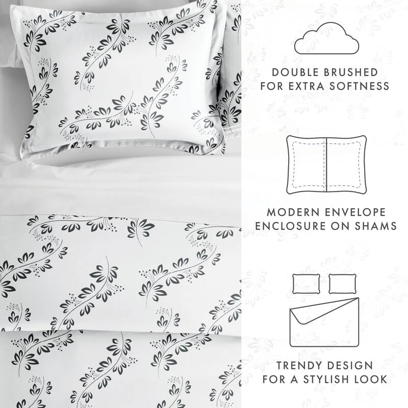 Becky Cameron Simple Vine 3-Piece Duvet Cover Set