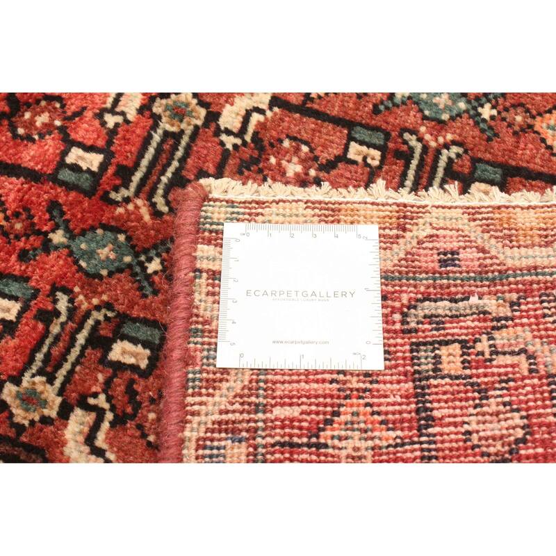 ECARPETGALLERY Hand-knotted Andelz Dark Red Wool Rug - 3'1 x 9'2