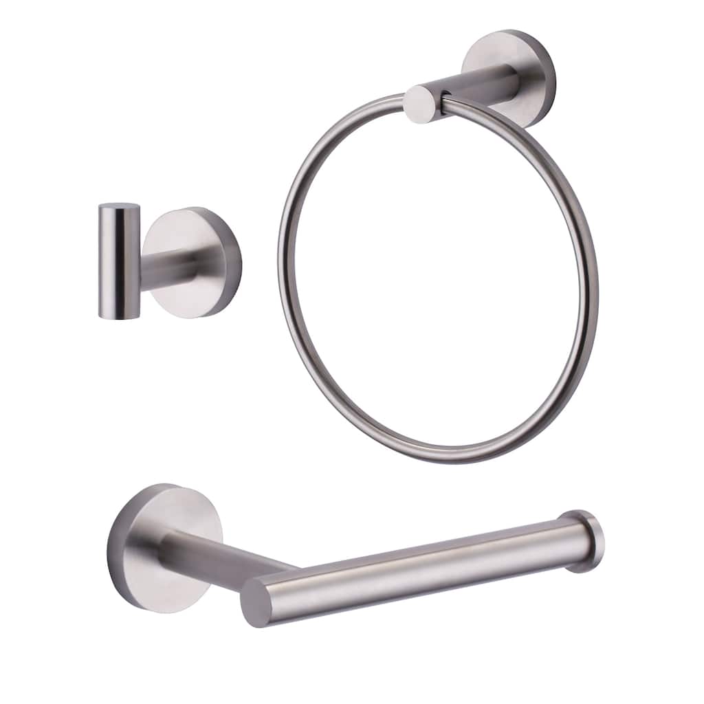 WOWOW 3-Piece Bath Hardware Set with Mounting Hardware