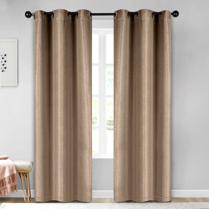 Superior Jaxon Washable Room Darkening Curtains, Set of 2 Panels