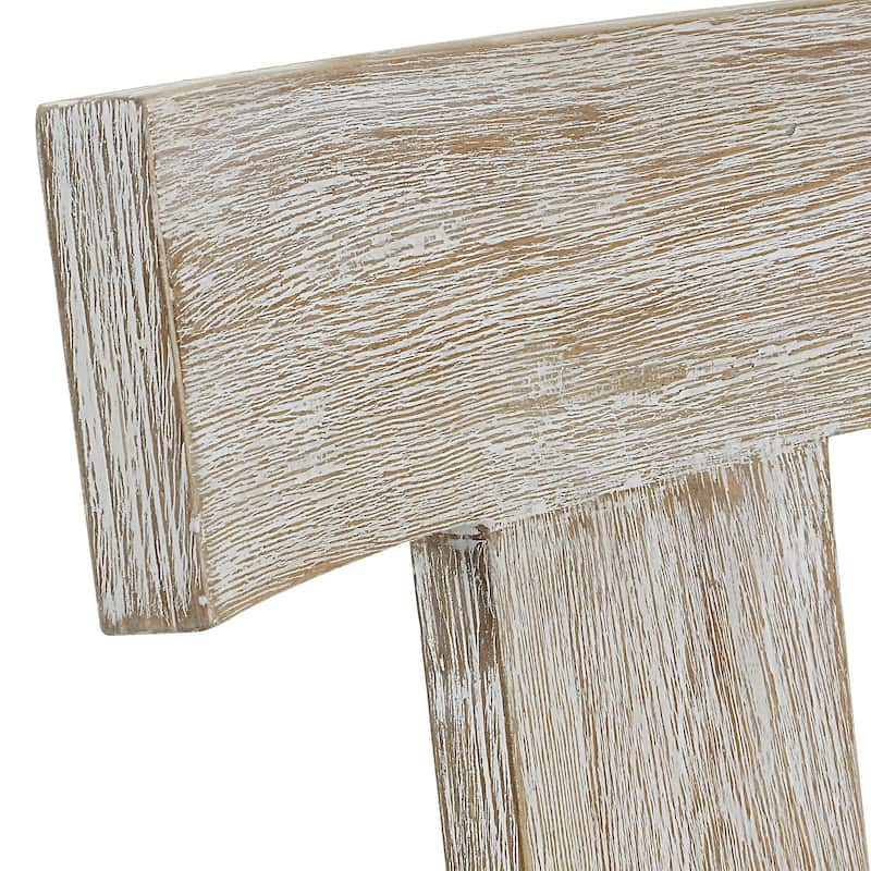 Uttermost Idris White Counter Stool - 20"x 38"x 22.5"