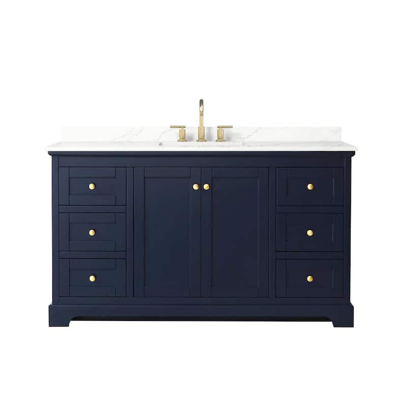 Wyndham Collection WCV232360S-QTZ-US3MXX Avery 60" Free Standing
