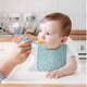 preview thumbnail 6 of 4, The Peanutshell Baby Girl Bibs Set, Terry Cloth, Feeding, Drooling, Green, Rainbow Floral, 10 Pack