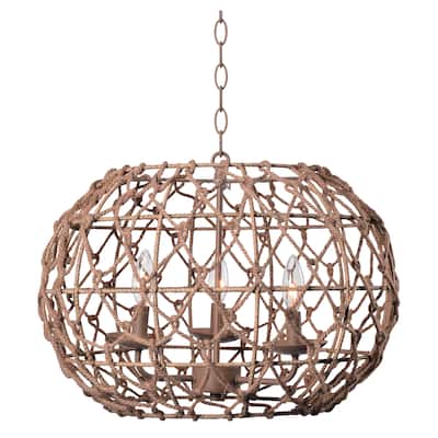 Elle Tan 3 Light Pendant