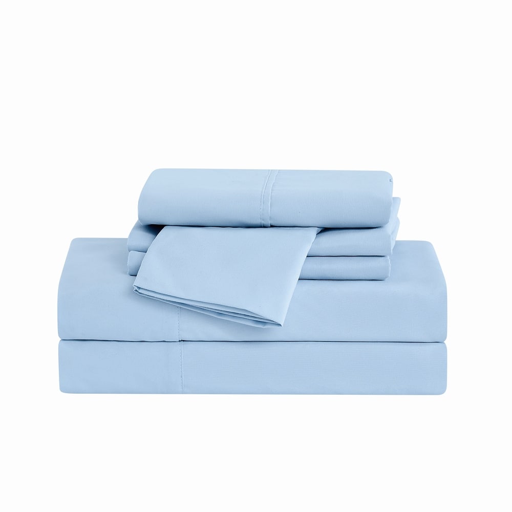 Cannon Heritage Solid 6 Piece Sheet Set (Includes Bonus Pillowcases)
