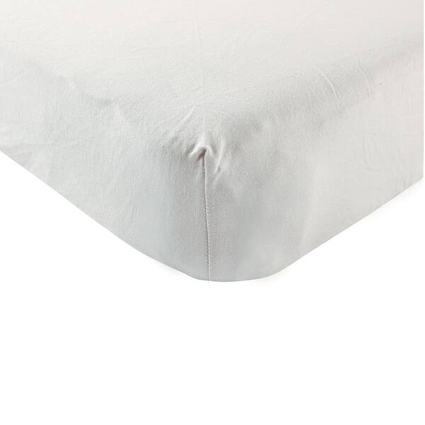 slide 1 of 1, Touched by Nature Baby Organic Cotton Crib Sheet, Light Gray, One Size - Light Gray - One Size One Size - Light Gray