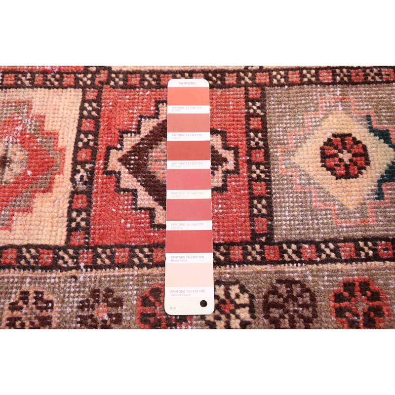 ECARPETGALLERY Hand-knotted Antalya Vintage Copper Wool Rug - 4'8 x 9'5