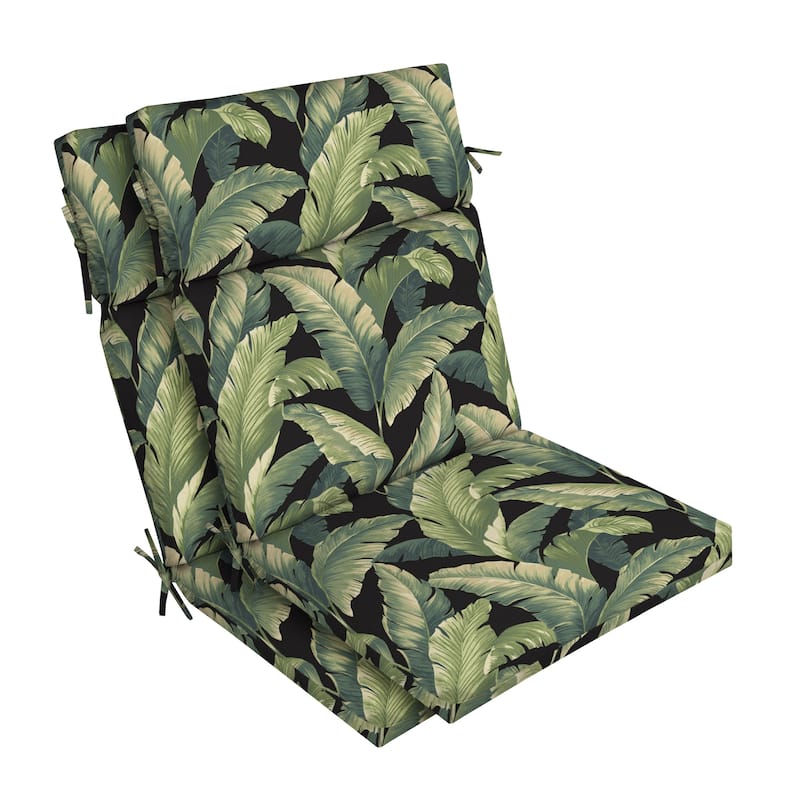 ARDEN Outdoor Dining Chair Cushion - 2 Count - Onyx Cebu