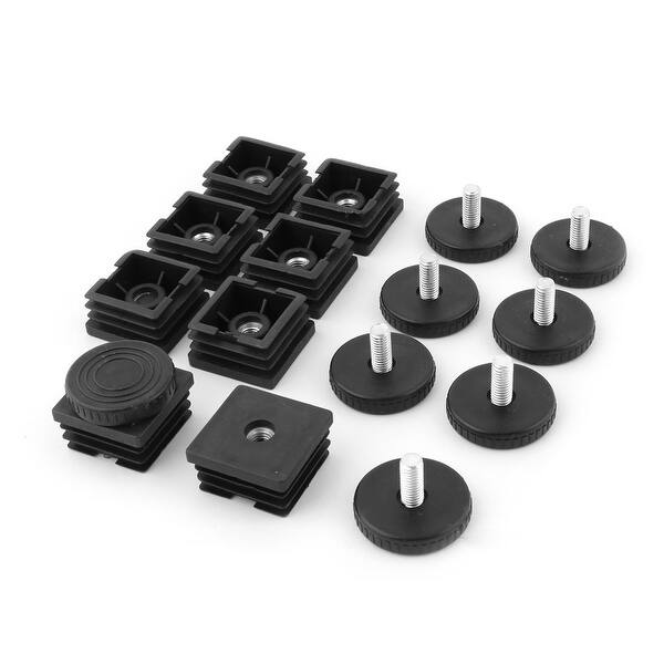 Office Furniture Desk Adjustable Glides Base Tube Inserts Leveling Feet