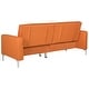preview thumbnail 8 of 6, SAFAVIEH Soho Two-in-One Foldable Orange Loveseat Sofa Bed