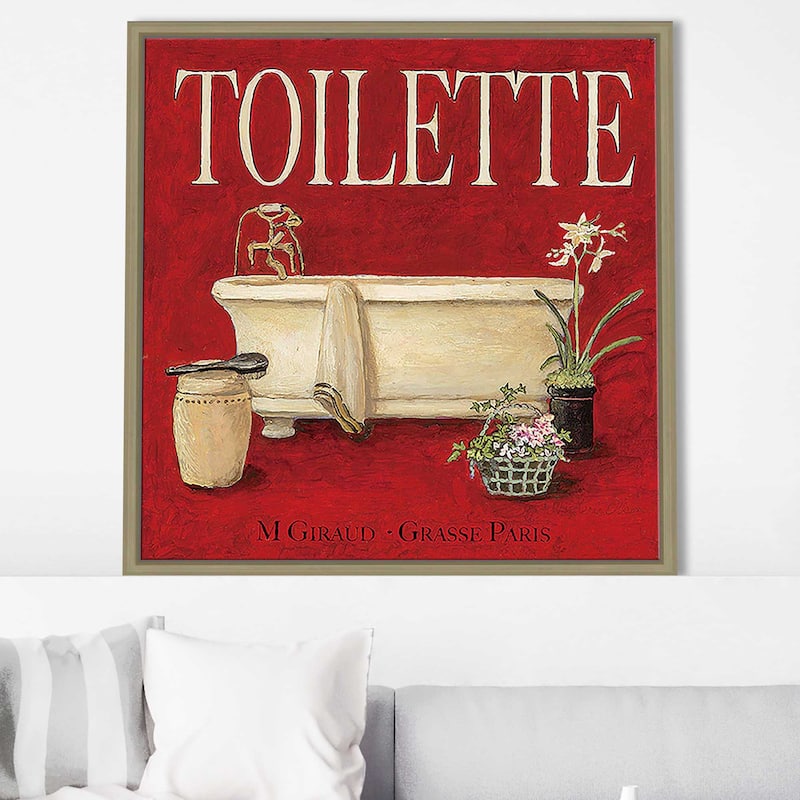 "Toilette" Print on Floating Canvas