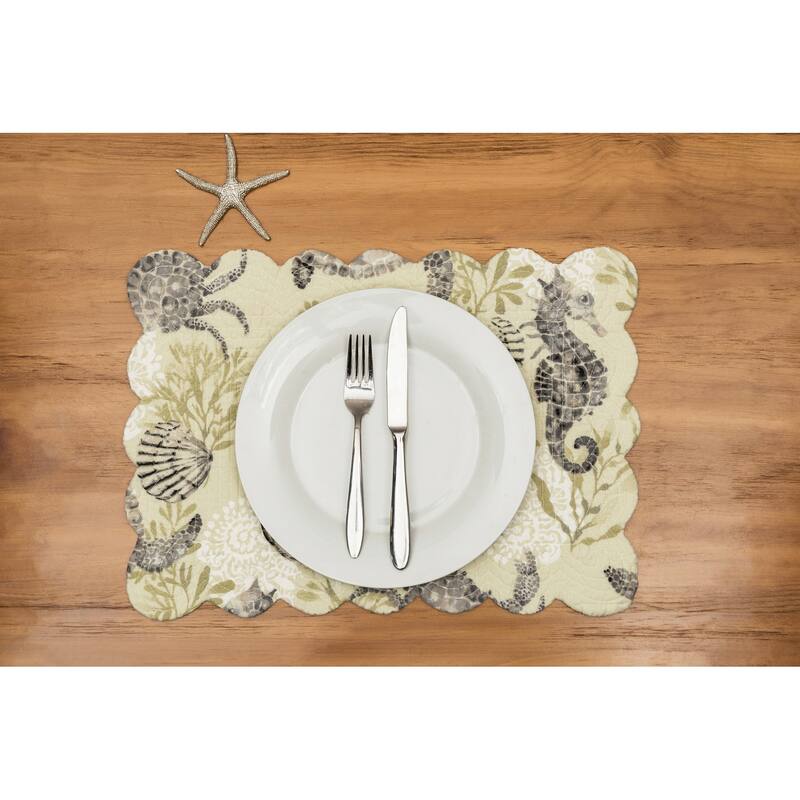 Cannon Beach Placemats Set of 6, 13" x 19"