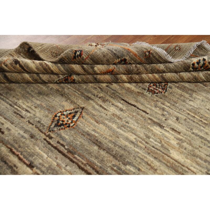 Moroccan Oriental Area Rug Handmade Living Room Wool Carpet - 7'3" x 9'7"