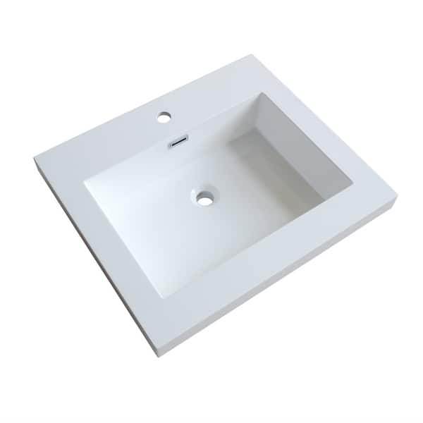 slide 2 of 47, Dowell 22" FTB Resin Bathroom Vanity Basin