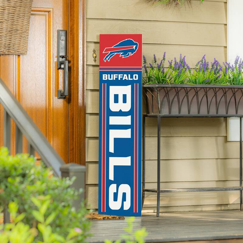 47" Double Sided Seasonal Porch Leaner, Buffalo Bills - 47" x 11.25"