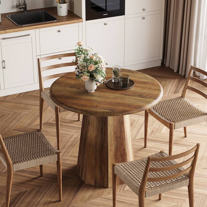 31" Round Pedestal Dining Table