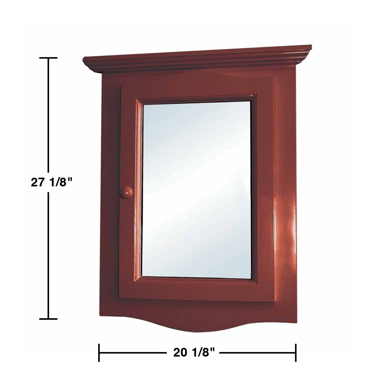 Shop Cherry Hard Wood Mirror Medicine Cabinet Organizer Corner