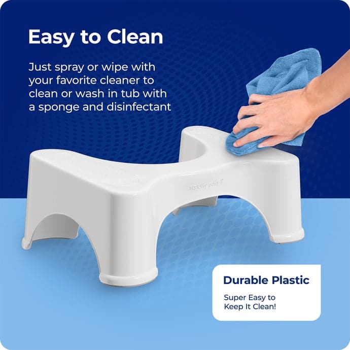 Squatty Potty The Original Bathroom Toilet Stool, 7 Inch Height, White