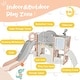 preview thumbnail 11 of 16, Kids Slide Playset Structure 9 in 1,Spaceship Set with Slide,Arch Tunnel,Ring Toss,Drawing Whiteboard,Basketball Hoop