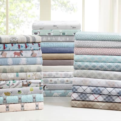 Taylor & Olive Cozy Cotton Flannel Printed Sheet Set