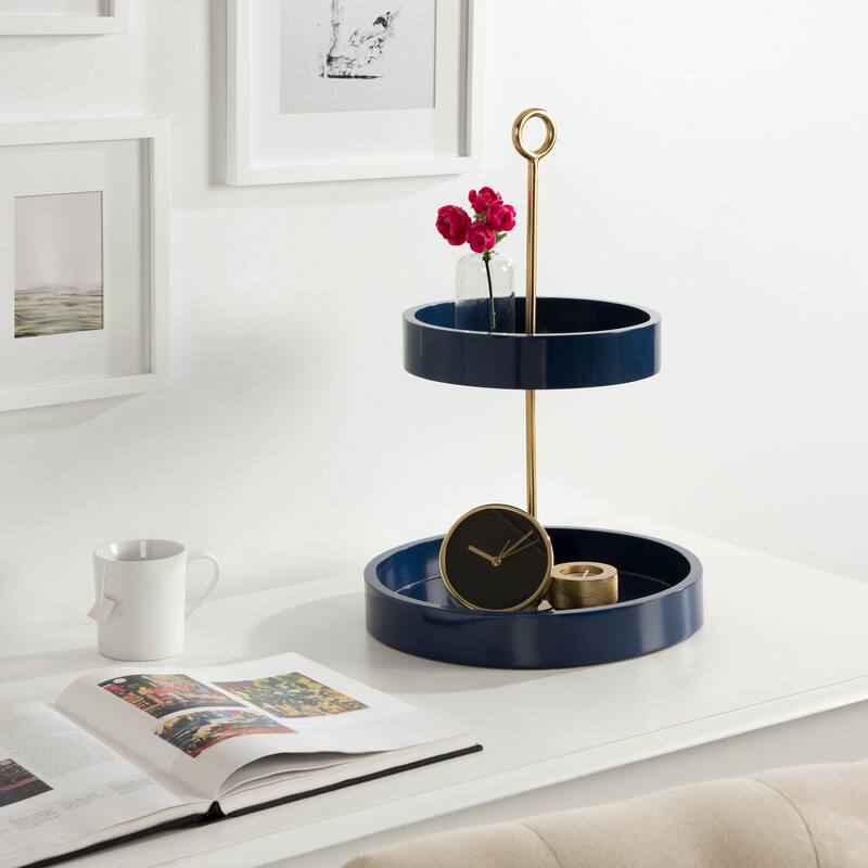 Kate and Laurel Lipton Tiered Decorative Tray