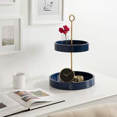 Kate and Laurel Lipton Tiered Decorative Tray