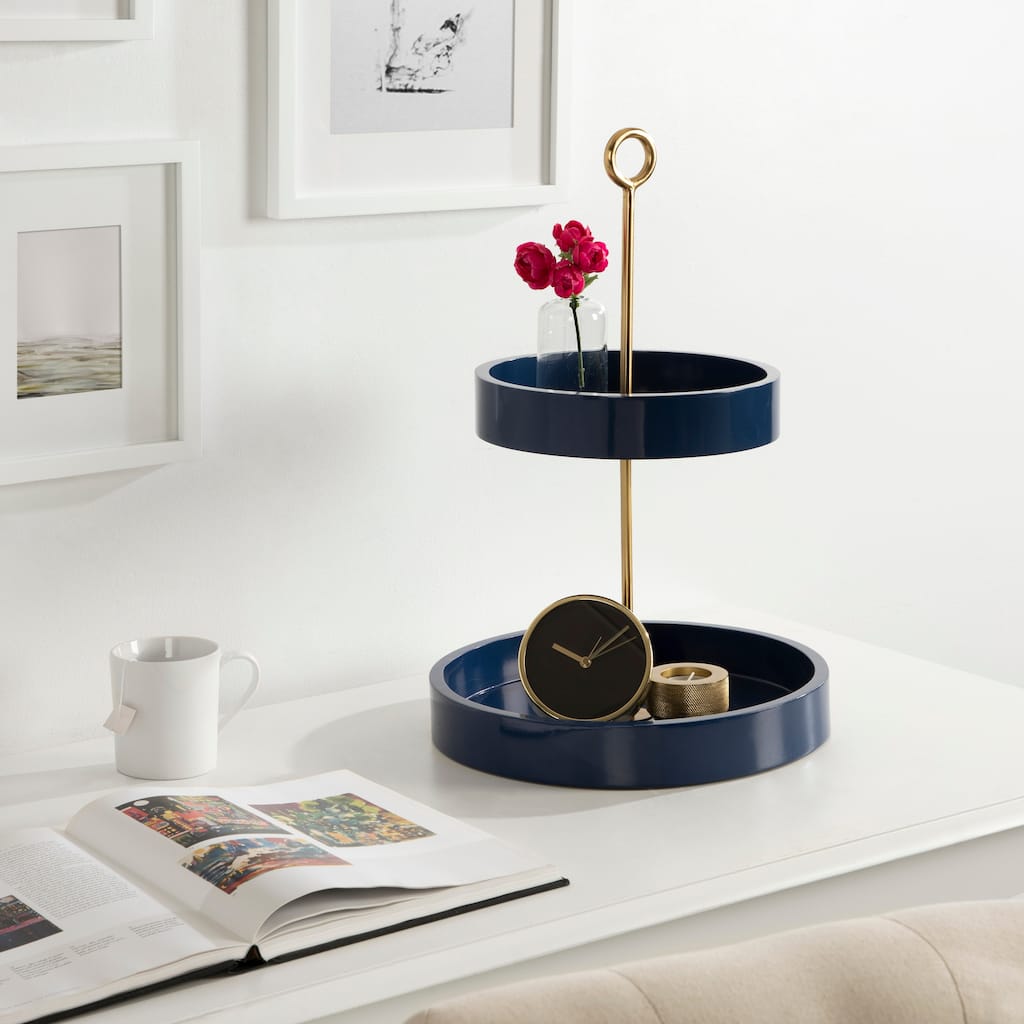 Kate and Laurel Lipton Tiered Decorative Tray