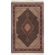 preview thumbnail 3 of 5, SAFAVIEH Couture Hand-knotted Tabriz Herati Aranita Traditional Oriental Wool Rug with Fringe 5' x 7' - Brown