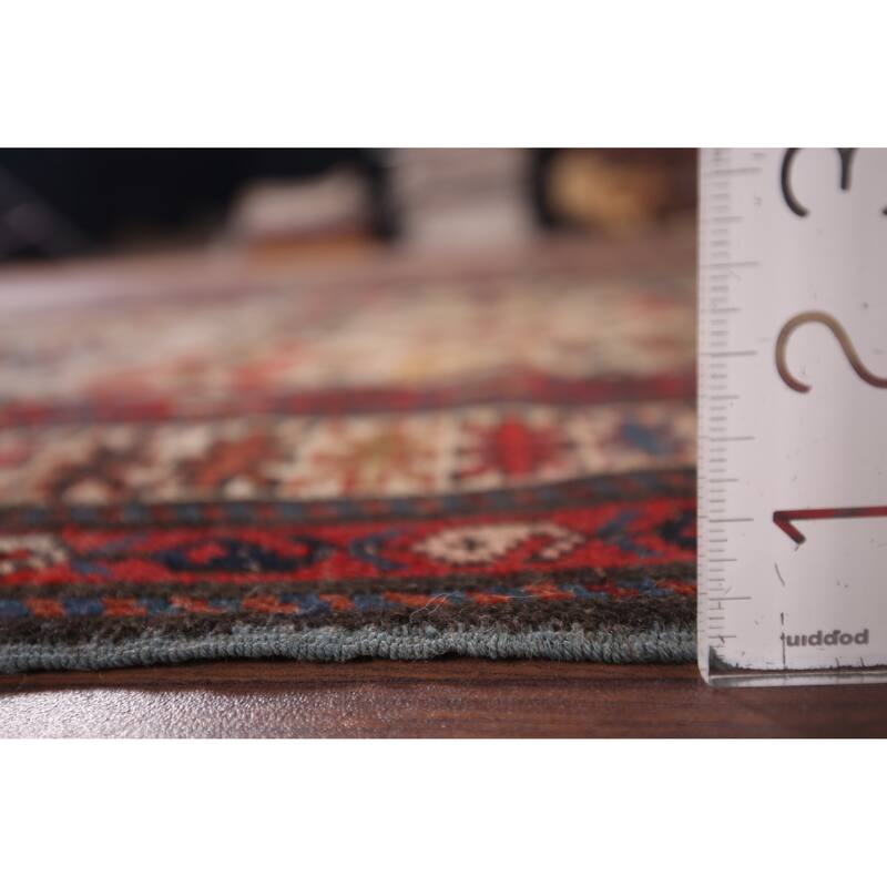 Kazak Vegetable Dye Foyer Rug Hand-Knotted Wool Carpet - 3'5"x 5'3"