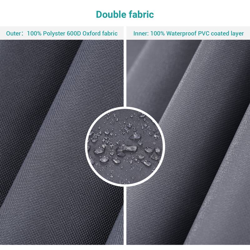 Bonosuki Patio Offset Umbrella Cover - 600D Waterproof Umbrella Cover