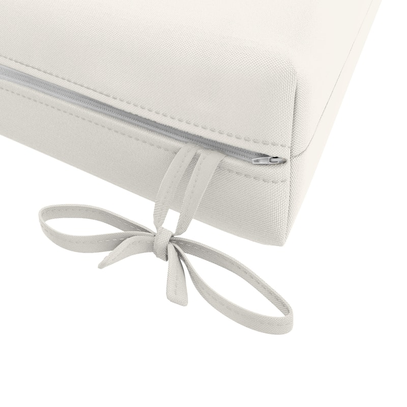 California Umbrella Outdoor Chair Pad Set of 2, 18" x 18", 2.5" Thick, Solstice Olefin Fabric