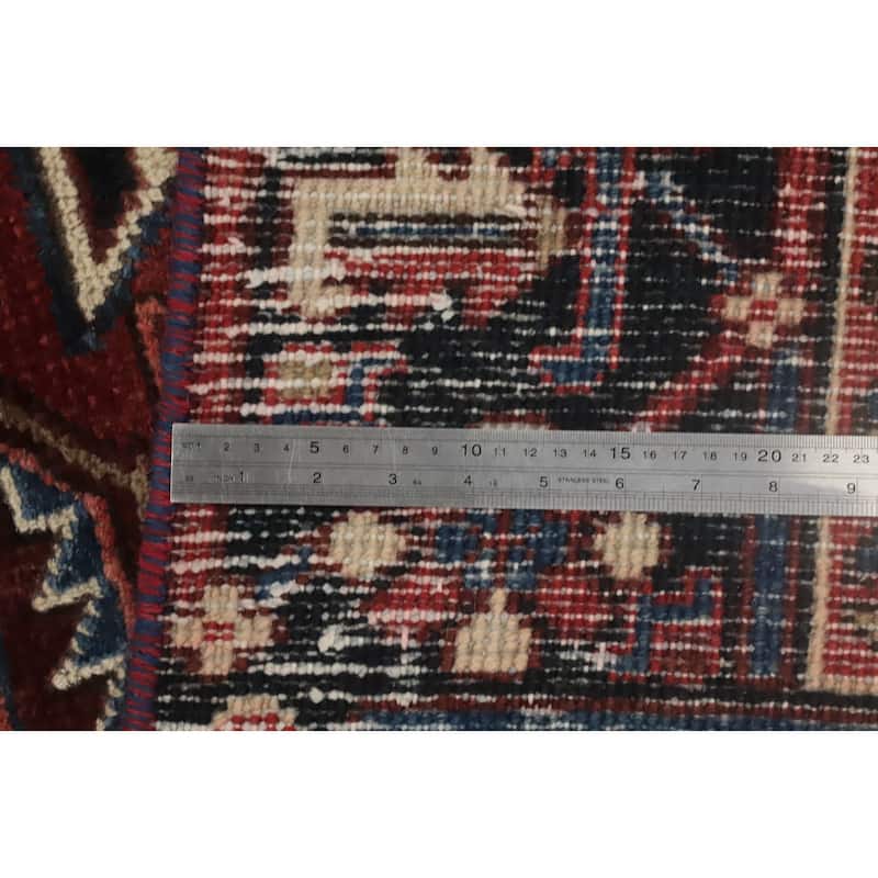Hand Knotted Oriental 100% Wool Carpet Traditional Medallion Red Heriz Area Rug - 10' 1'' X 7' 1''