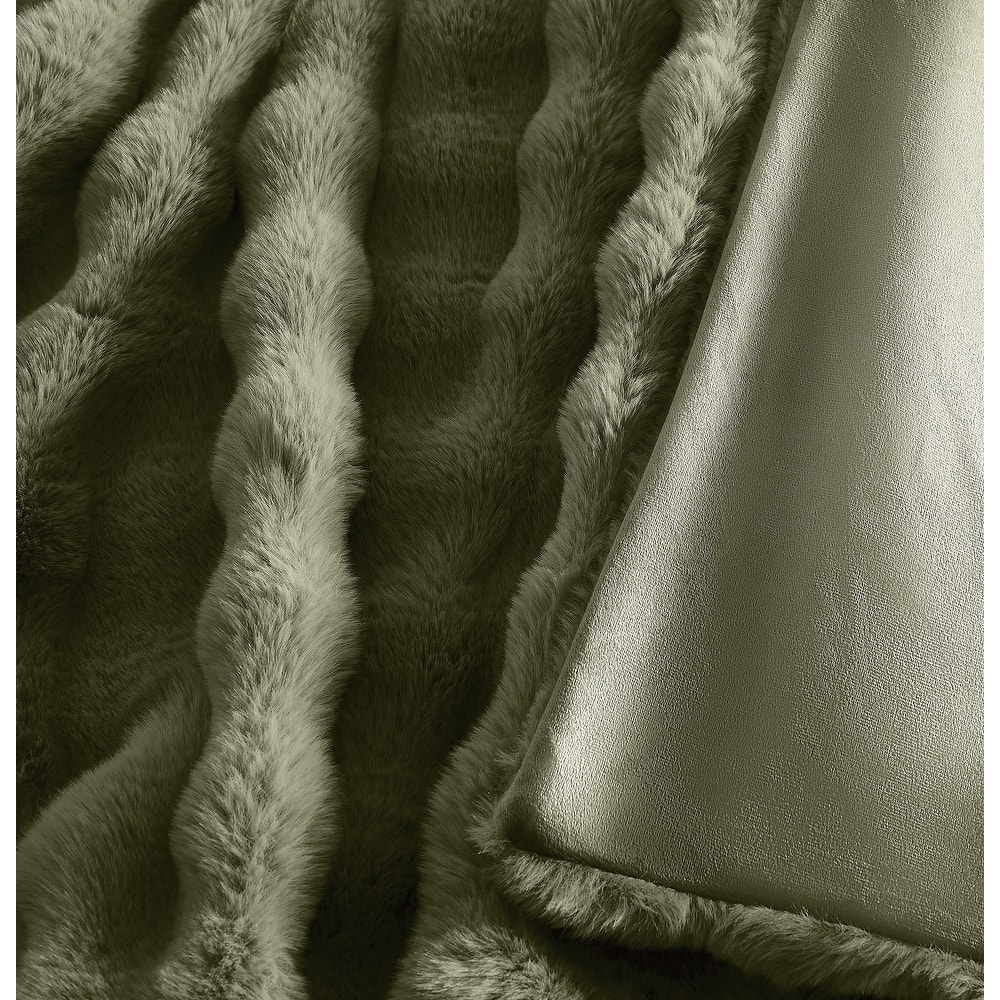 Brooklyn Loom Bubble Faux Fur 3 Piece Comforter Set