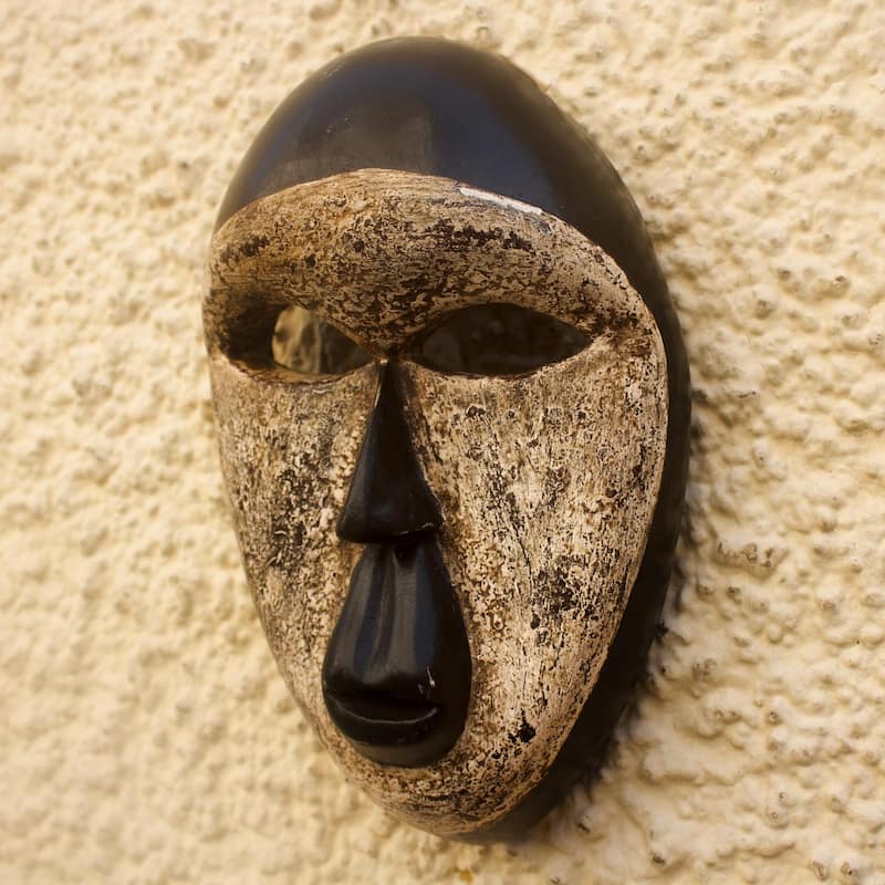 Novica Handmade Nusetor African Wood Mask
