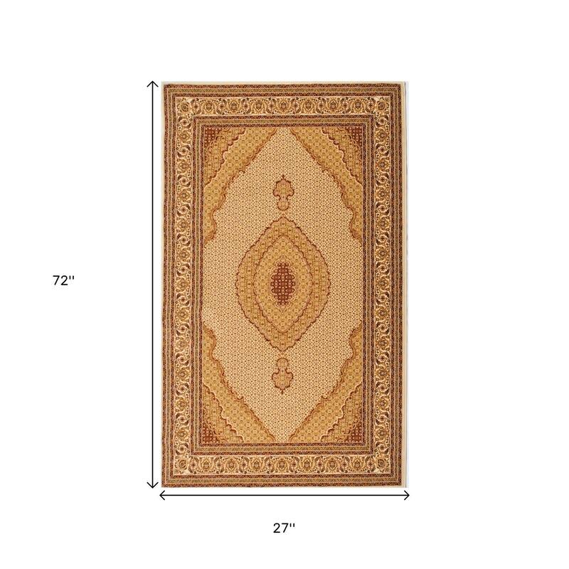 HomeRoots Gihe Moroccan Traditional Runner Area Rug