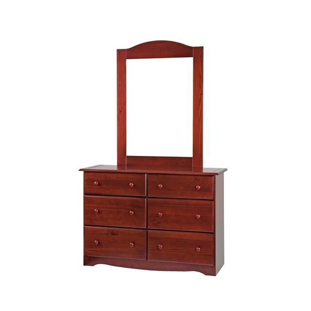 100% Solid Wood 6-drawer Double Dresser by Palace Imports