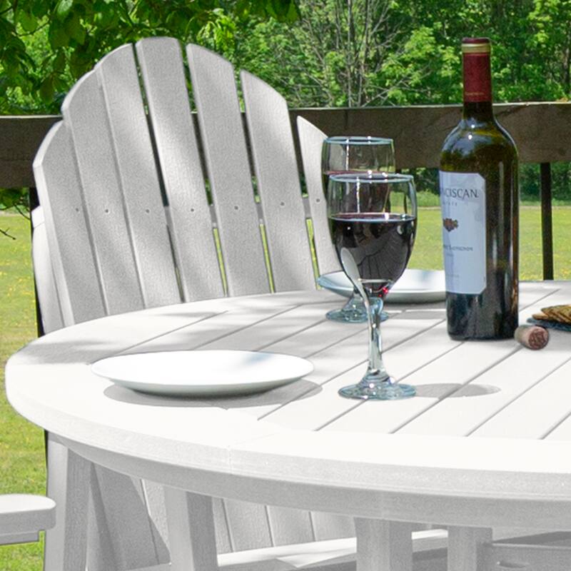 Hamilton 5-piece Outdoor Dining Set - 48" Round Table, Dining-height