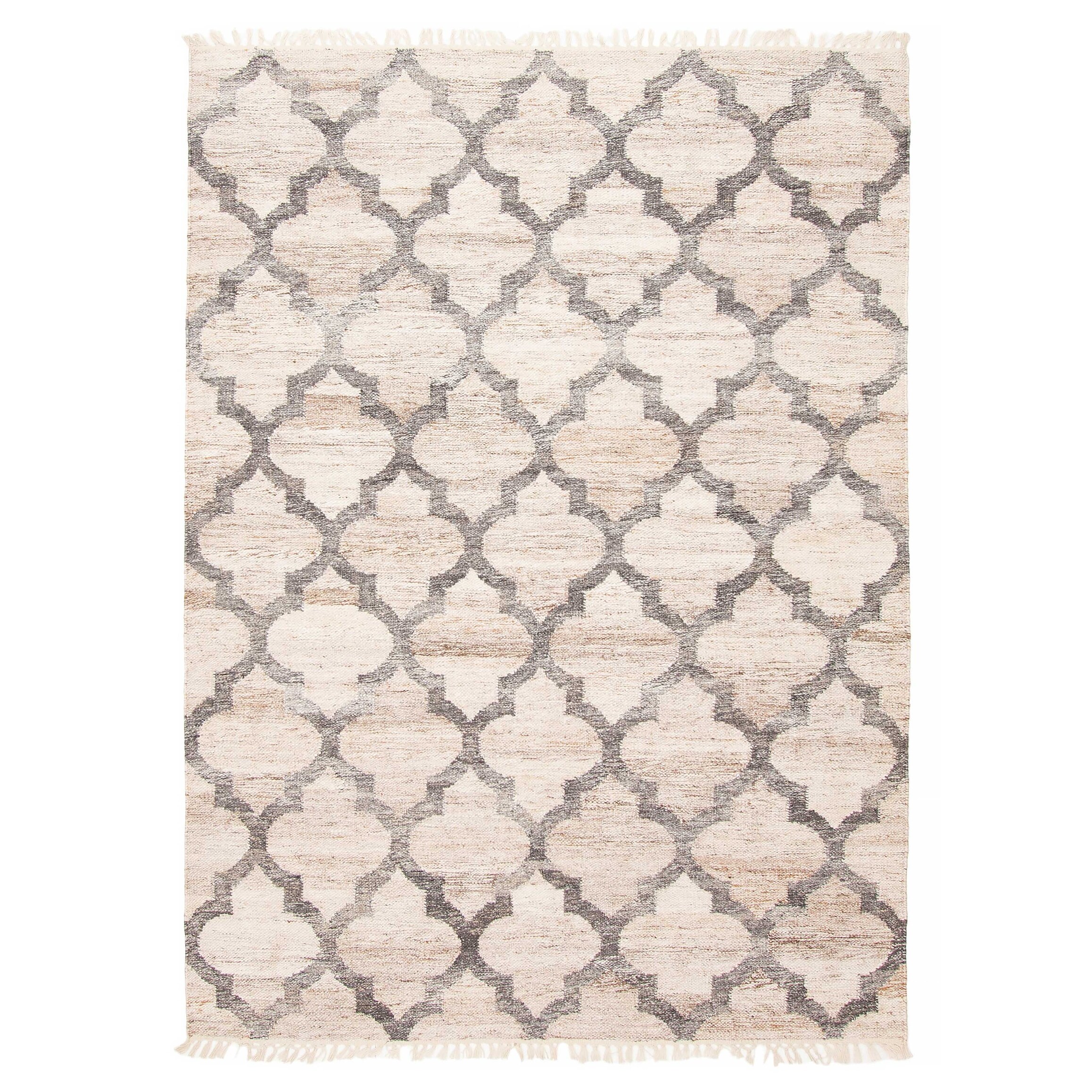ECARPETGALLERY Flat-Weave Ankara FW Beige Wool Kilim - 5'6 x 7'9