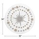 preview thumbnail 2 of 0, Sweet Jojo Designs Blush Pink, Gold, Grey and White Star and Moon Celestial Collection Accent Floor Rug (30" Round)