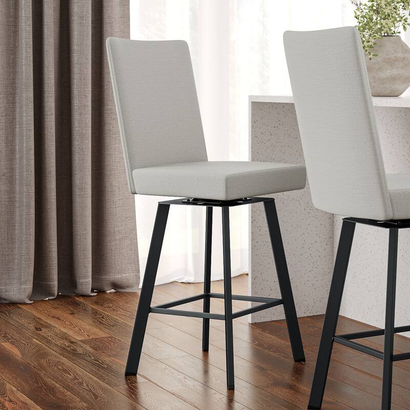 Amisco Elmira Swivel Counter and Bar Stool