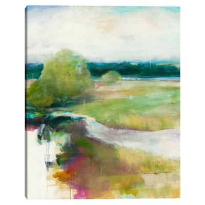 Crossing the Stream by Jill Martin Canvas Art Print