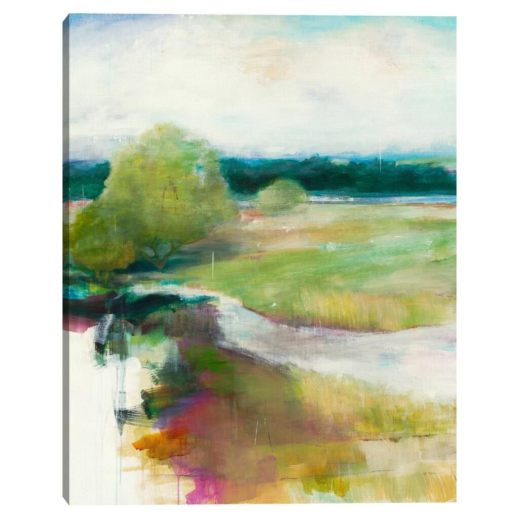 Crossing the Stream by Jill Martin Canvas Art Print