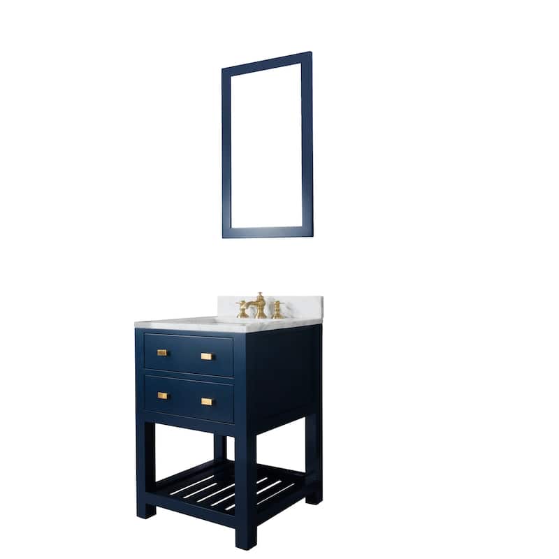 Monarch Blue 24-inch Single Sink Bathroom Vanity From The Madalyn Collection