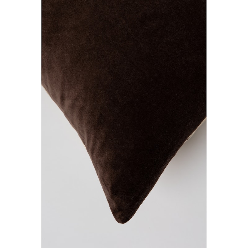 Bales Beige Brown Cotton Decorative Bolster Pillow