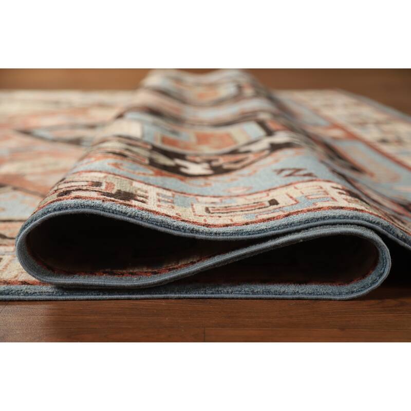 Hand Knotted Oriental 100% Wool Carpet Traditional Medallion Oranges & Rust Kazak Area Rug - 10' 8'' X 8' 3''