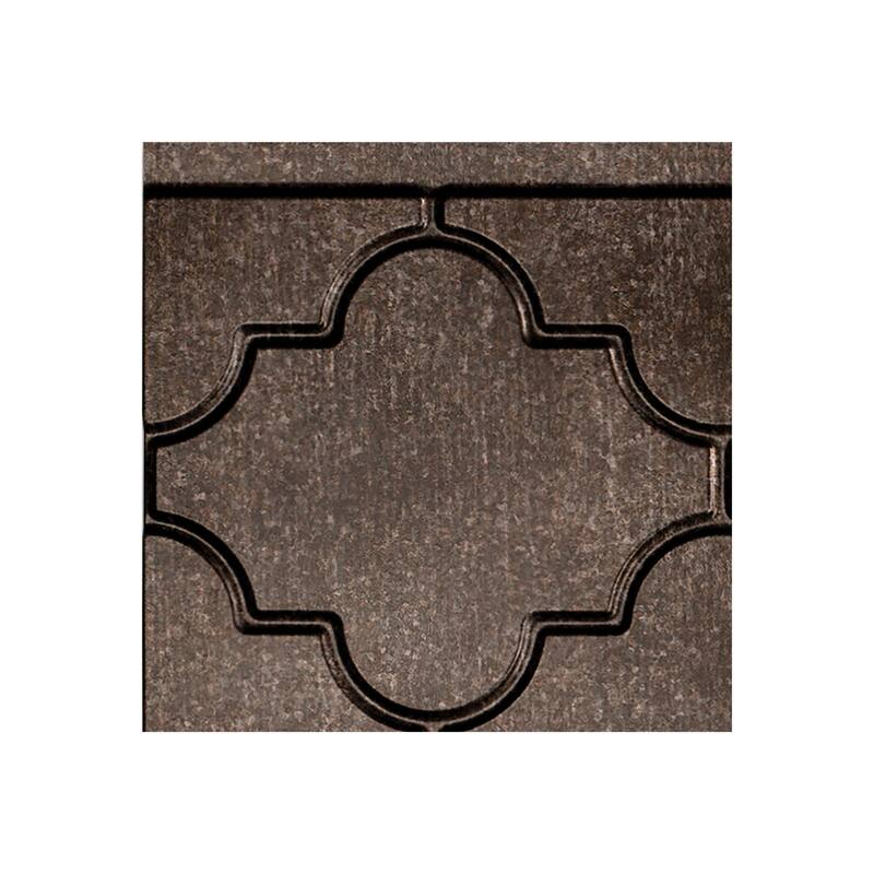 FASÄDE Monaco Decorative Vinyl Backsplash Panel - 6x6 Inch Sample - Smoked Pewter